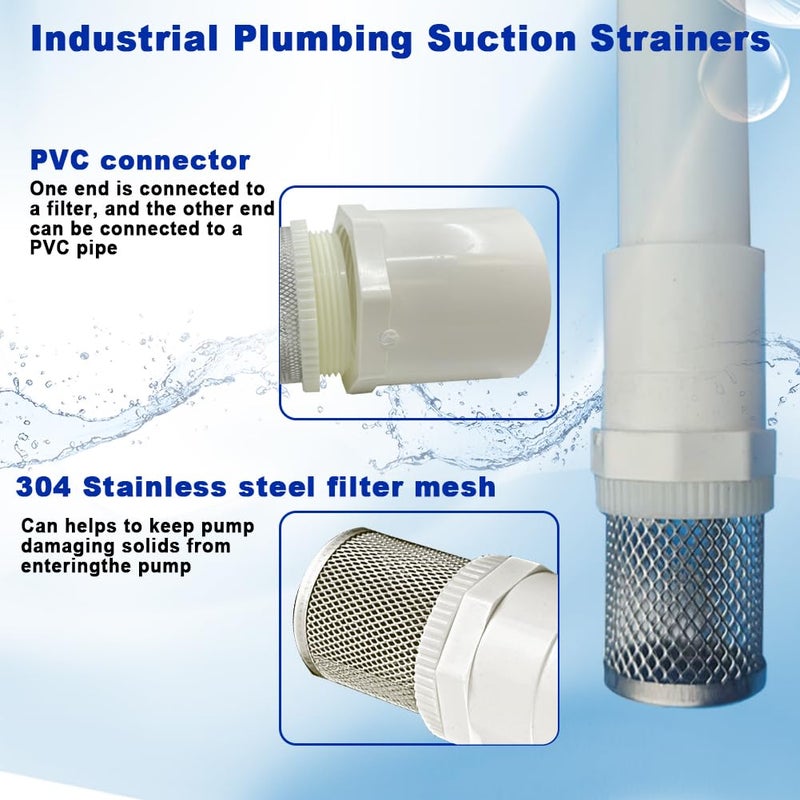 AIMCOCO Store 3" Stainless Steel Filter DN80/3" Suction Strainers Used to Remove Debris and Reduce Solid Entry（1pcs） - Image 2